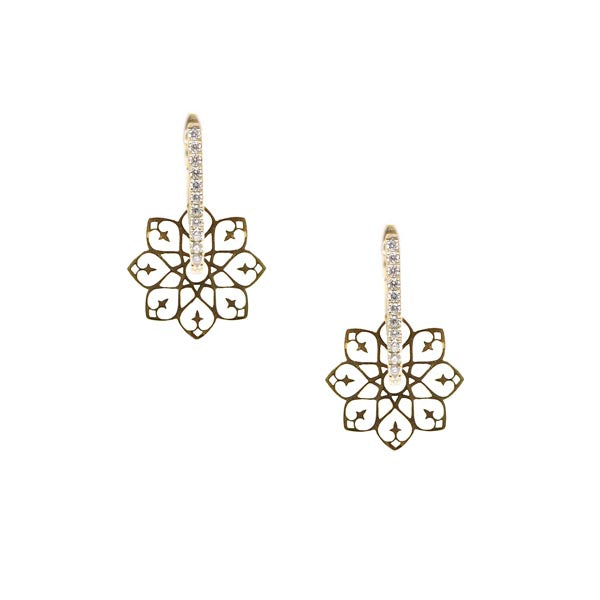 Diamond Floresque Earrings (2-in-1)