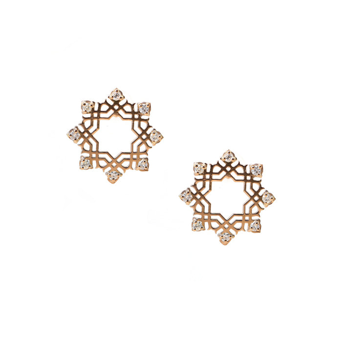 Star Arabesque Earrings (18k)