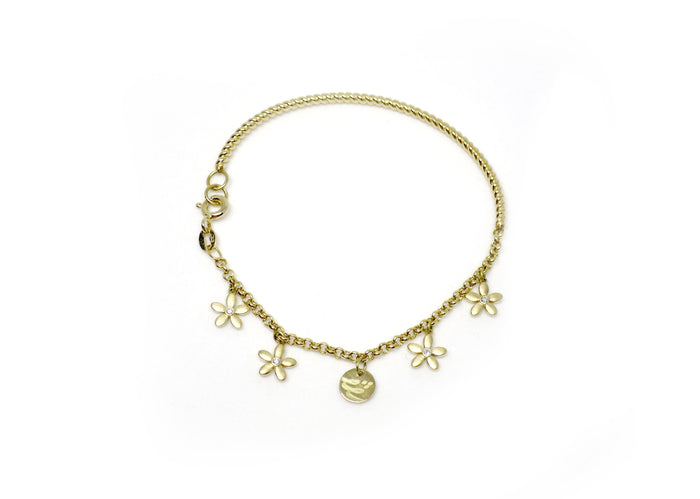 Daisy Charm Bracelet