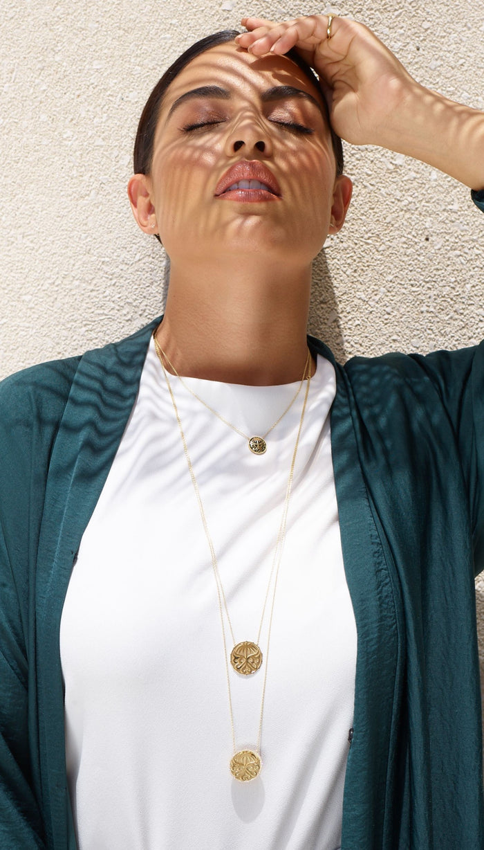 Saudi Emblem Diamond Necklace