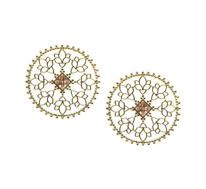 Floral Mandala Earrings