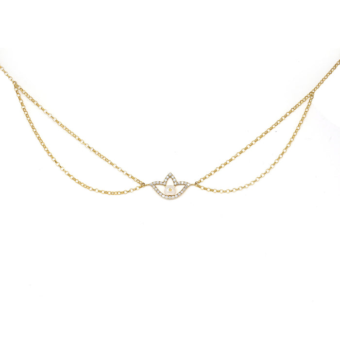 Lotus Diamond Anklet