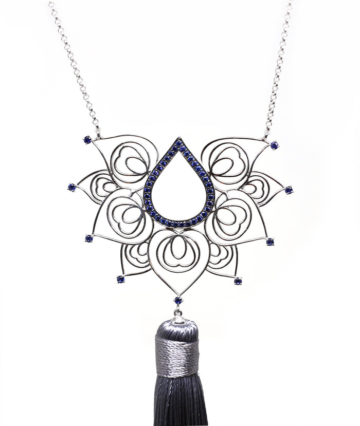 Peacock Tassel Necklace