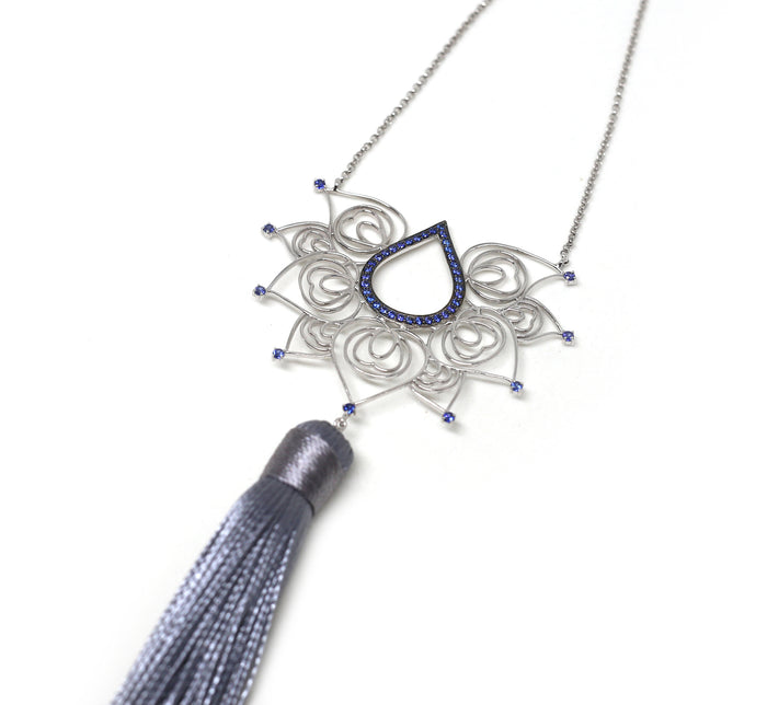 Peacock Tassel Necklace