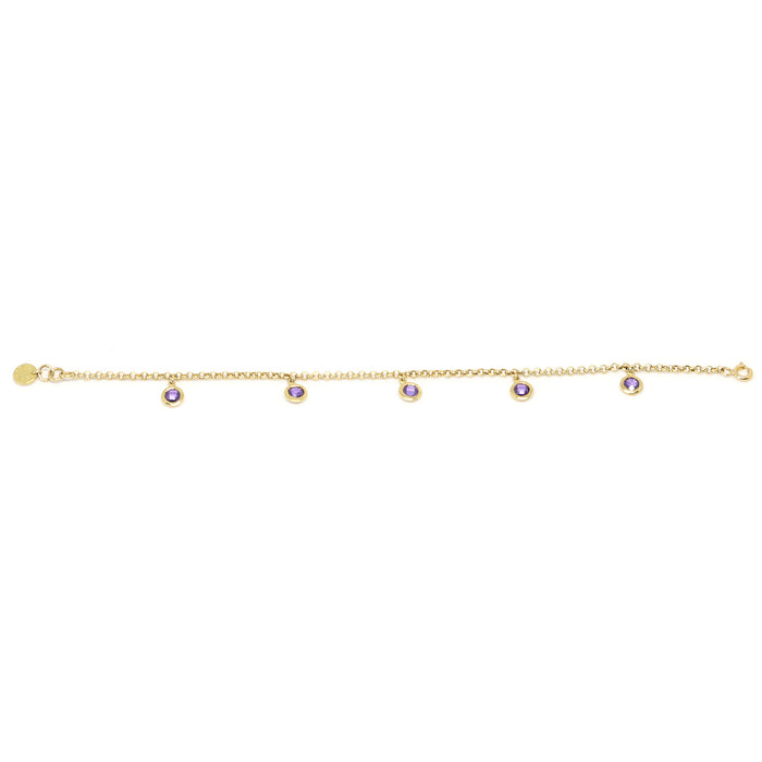 Stone Charm Bracelet