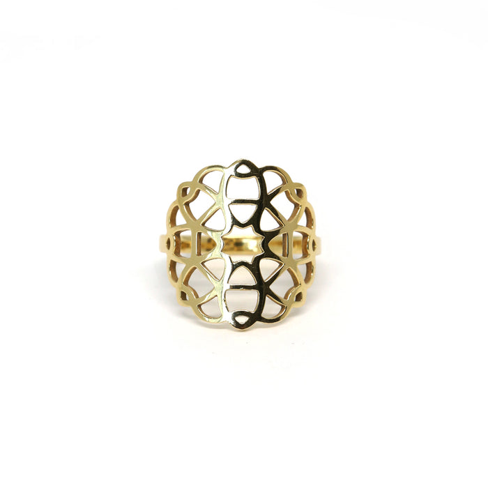 Round Arabesque Ring (18k)