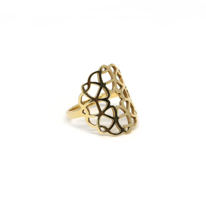 Round Arabesque Ring (18k)