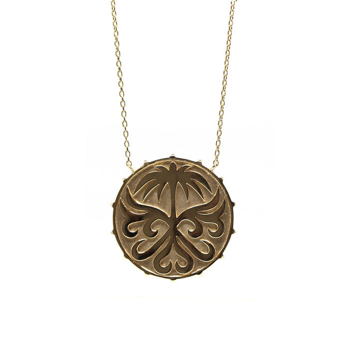Saudi Emblem Studded Necklace
