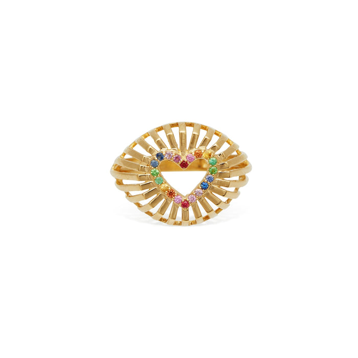 Starlit Love Signet Ring