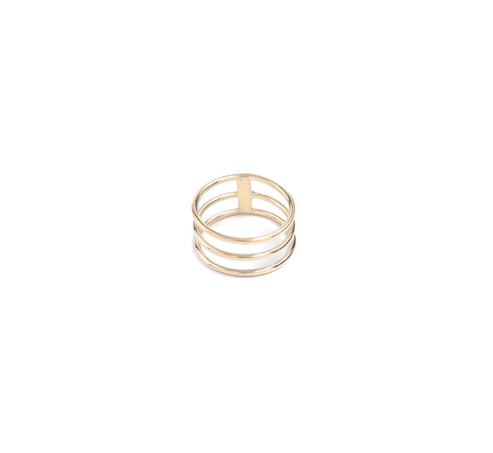 Triple Gold Band Ring