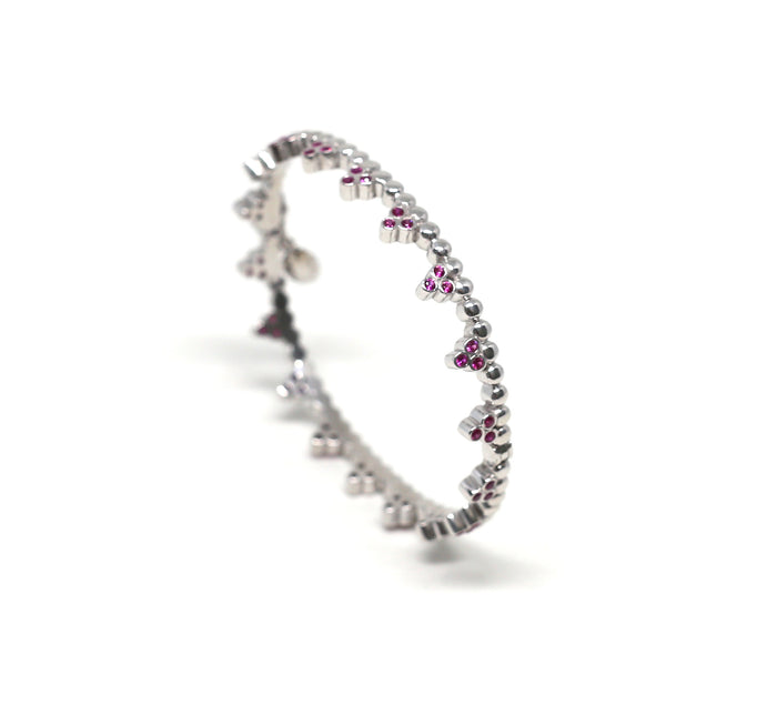 Pink Tristone Bangle