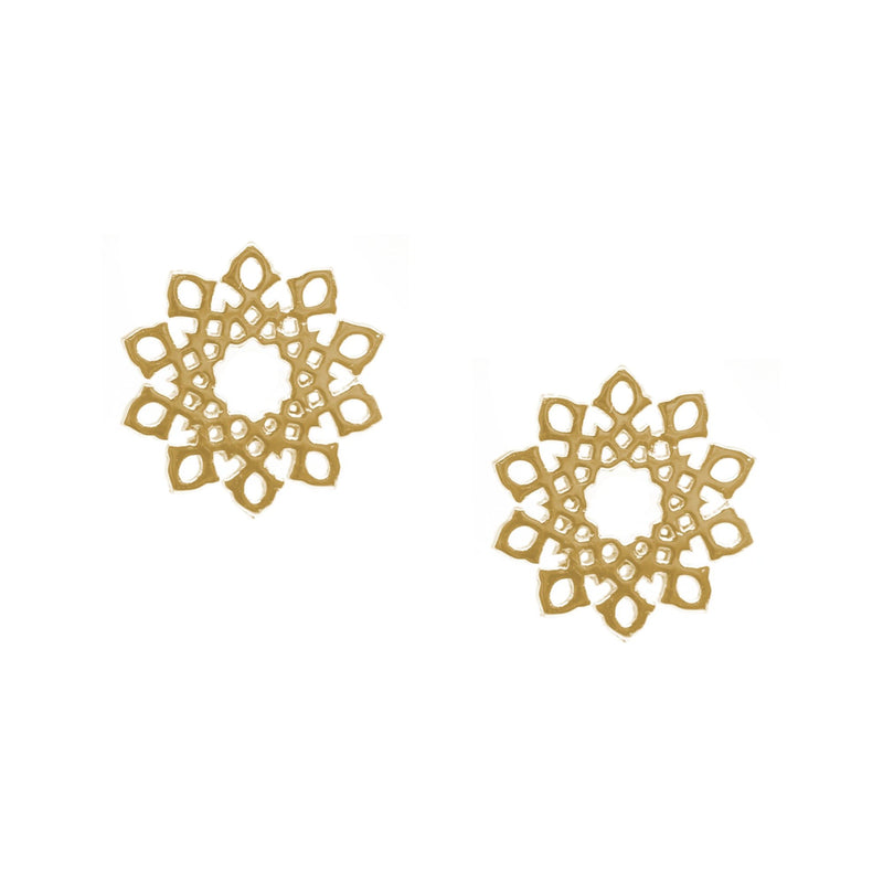 Gold Arabesque Earrings (18k)