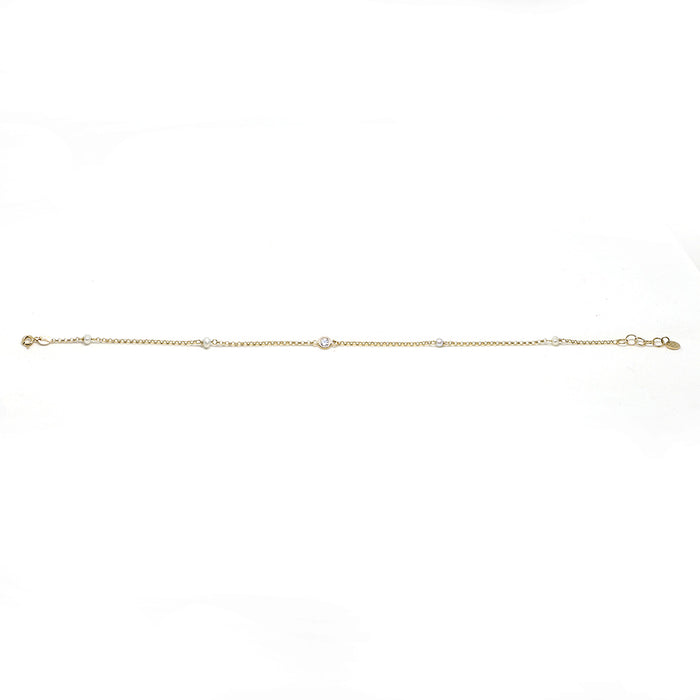 Pearl and Stone Anklet