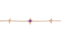 Stardust Birthstone Bracelet (Rose Gold)