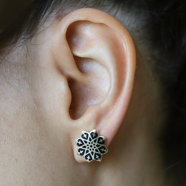Floresque Enamel Earrings